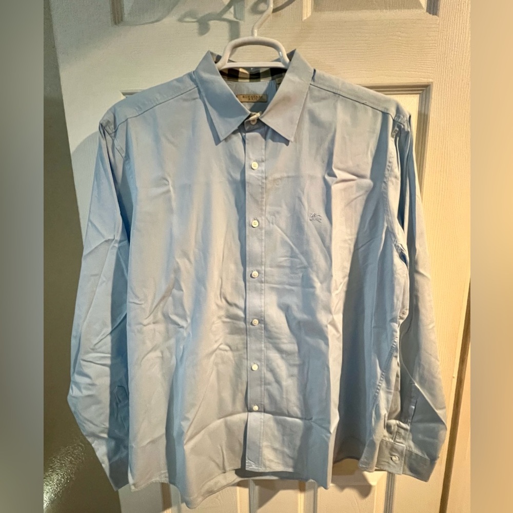 Burberry Sky Blue Dress Shirt